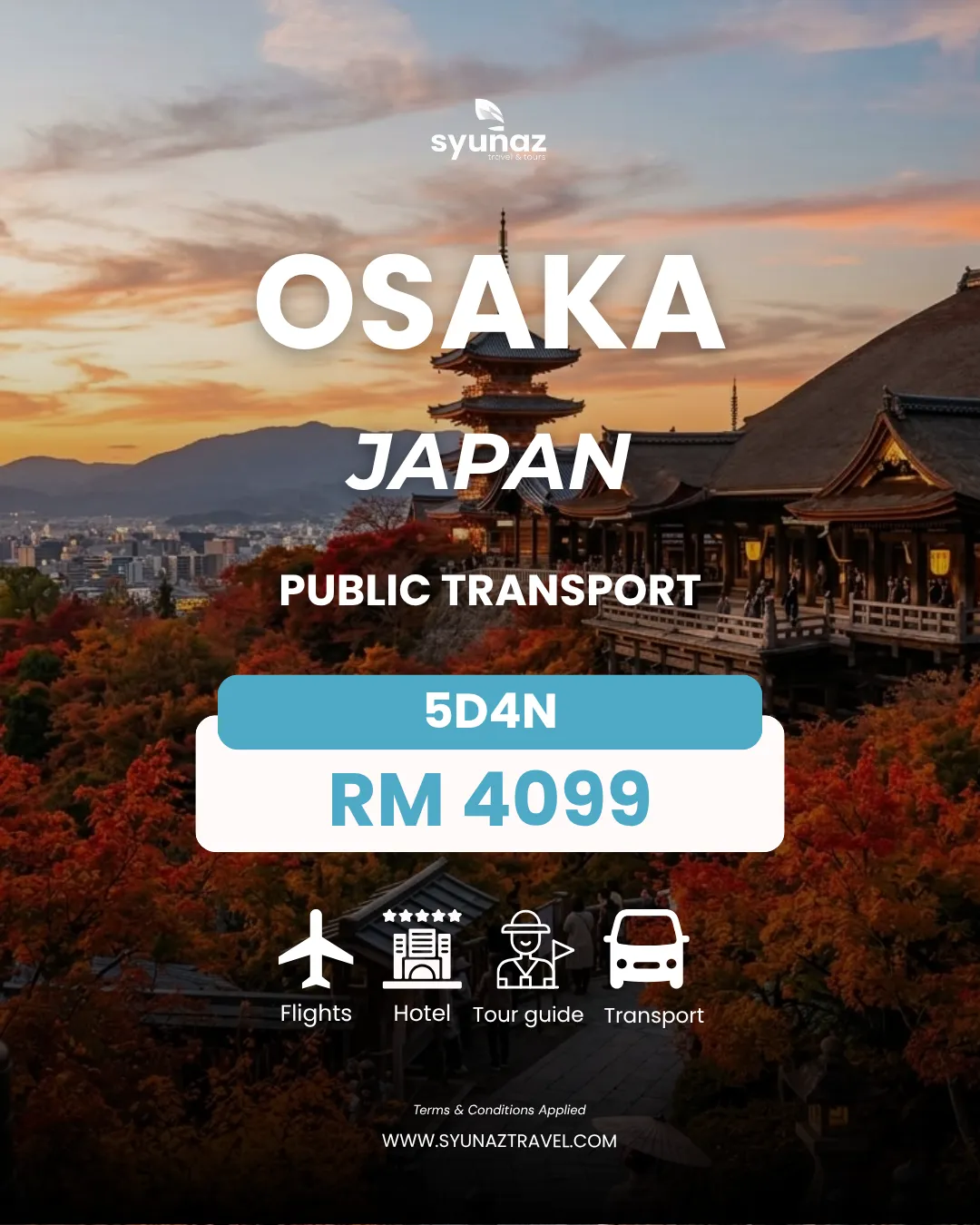 Osaka public transport package